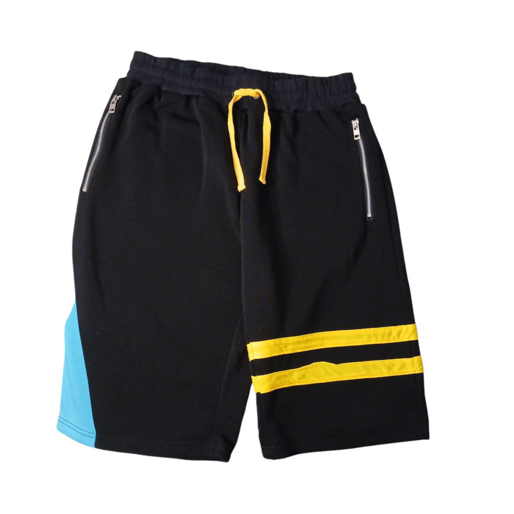True Rock Long Basketball Shorts Mens XXL Black Running Walking Colorblock New